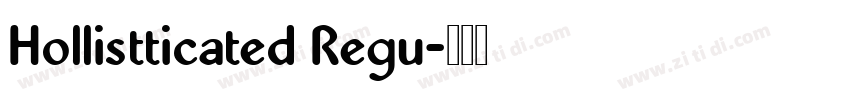 Hollistticated Regu字体转换